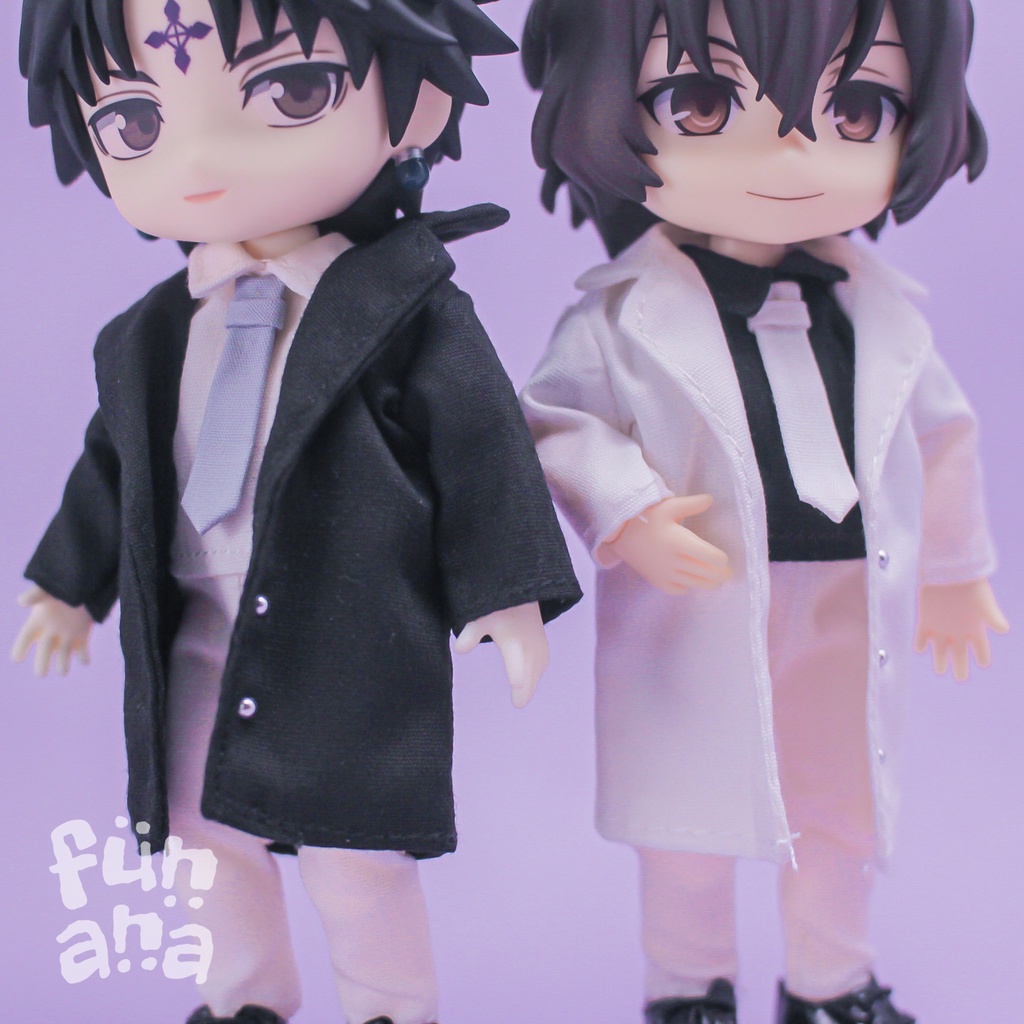 Baju Clothes Long Coat Jas OB11 YMY Nendoroid Doll 1/12