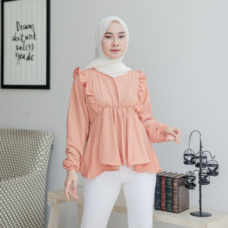 (COD) Elsa Blouse - Cirelea blouses // Atasan Wanita // Blouse Wanita Korean Style-2