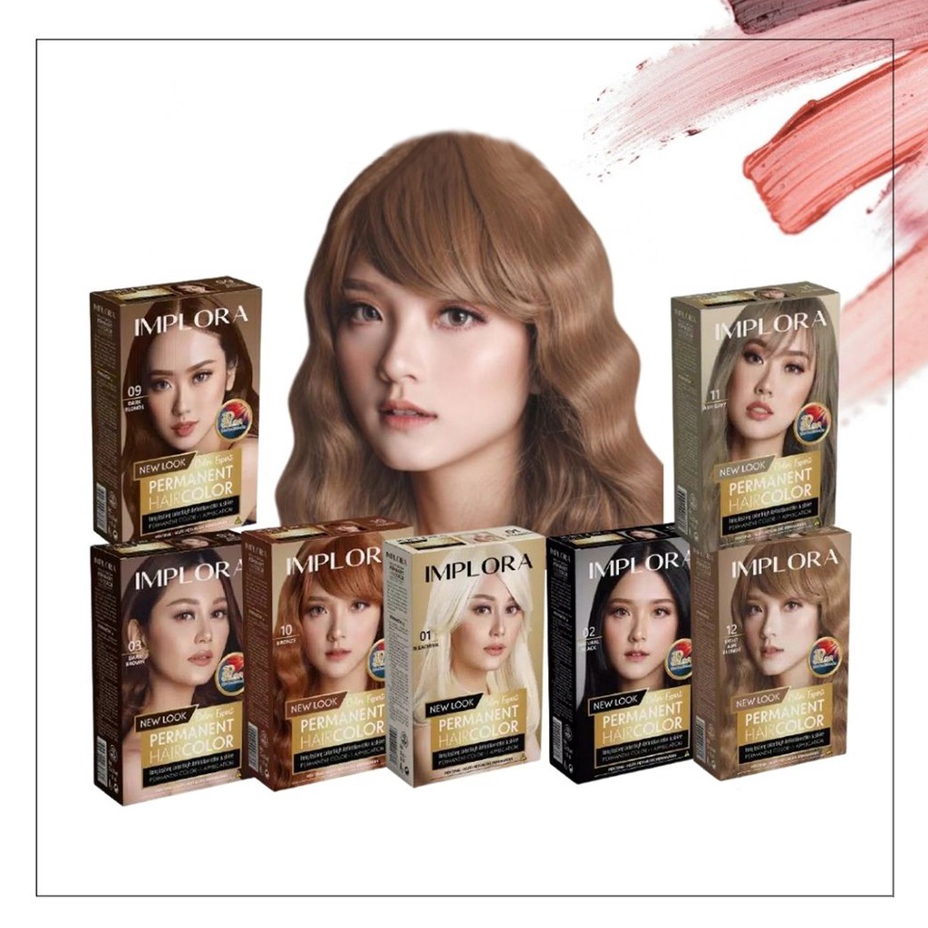 ✨LACIKOSME✨ IMPLORA NEW LOOK PERMANENT HAIR COLOR - IMPLORA CAT RAMBUT SEMIR