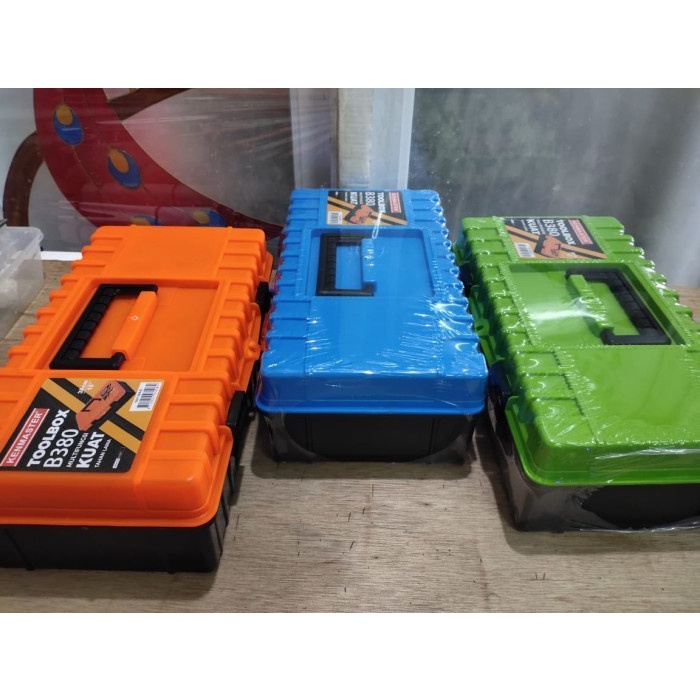 TOOL BOX B380 Ukuran : 15 Inch / 38cm - Volume : 38cm x 20cm x 12 cm box penyimpan alat pertukangan