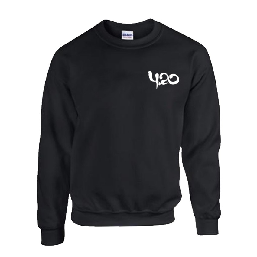 Sweater Distro 420 USA Little Black - White Premium