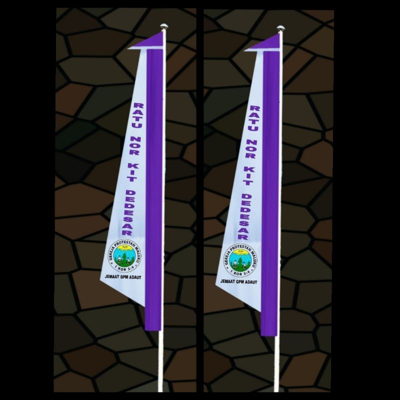 Umbul Umbul penguin CUSTOM 4 METER