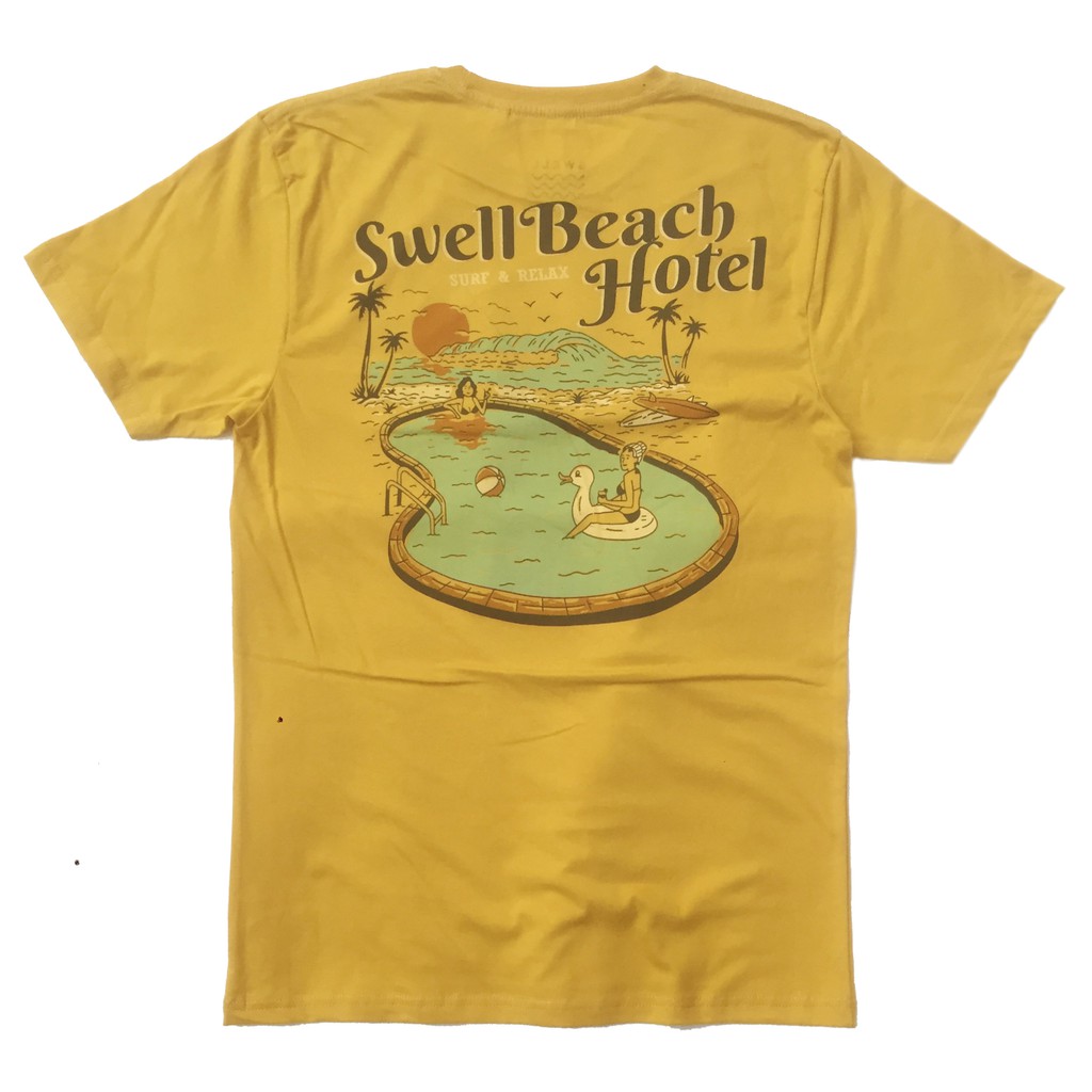KAOS T SHIRT SWELL BEACH HOTEL OVERSIZE UNISEX