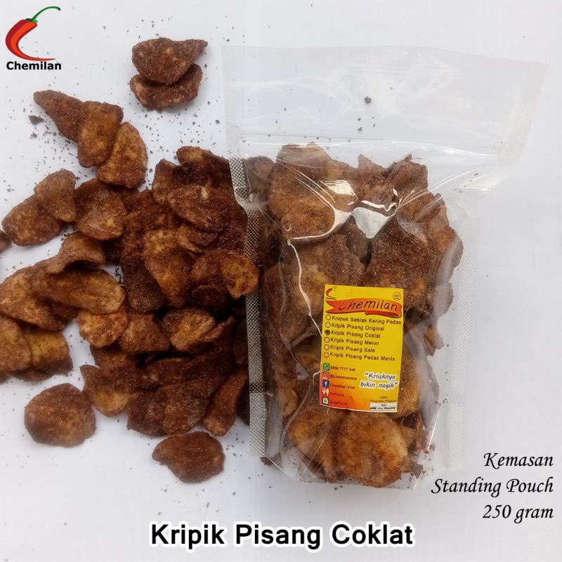 

Kripik Pisang Coklat (250 gram) Piscok Chemilan Pringsewu