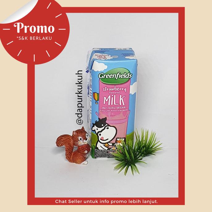 

BISA BAYAR DITEMPAT Susu Greenfields 125ml - UHT Greenfields 125ml - Greenfield - Strawberry