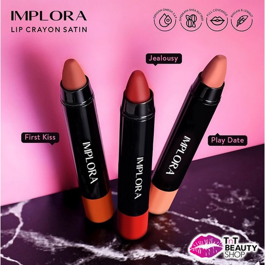 Jual Implora Lip Crayon Satin Lip Crayon Shopee Indonesia