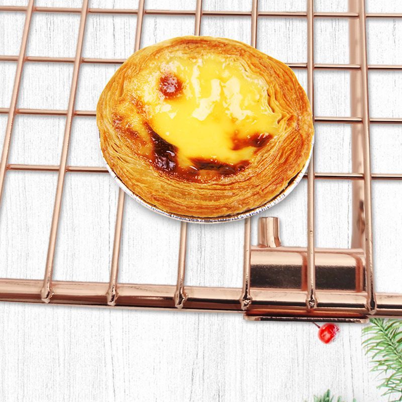 Stackable Stainless 304  Rose Gold Cake cooling Rack / rak pendingin kue 42x27cm dengan kaki