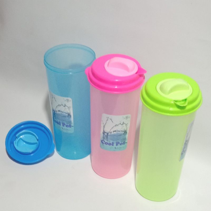 Botol minum Cool Pot Botol Jus Botol Kulkas Plastik Botol Dingin Bahan Tebal 1000ml Tempat Wadah Air