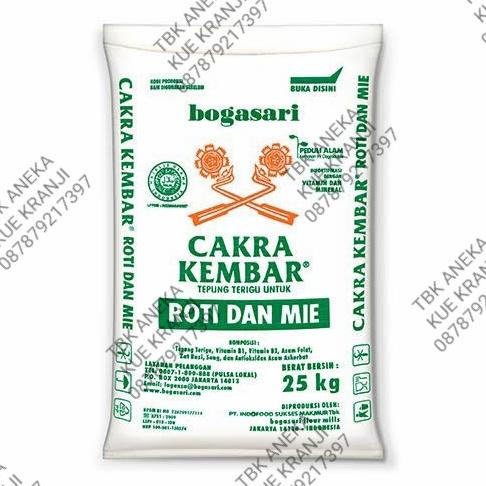 

[[COD]] Tepung Terigu Cakra Kembar Boga Sari 25 kg/Terigu Protein Tinggi PROMO Kode 133