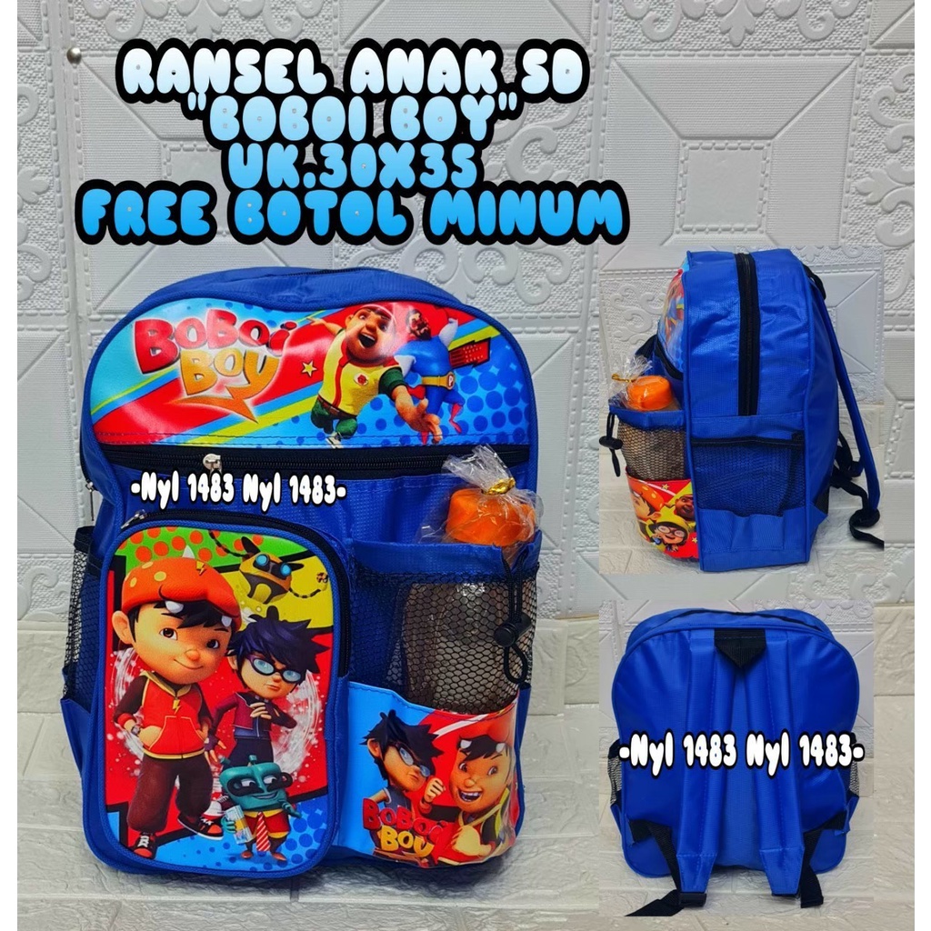 KSO_BAG - Tas Ransel Anak Laki-Laki Terbaru 2021 Kekinian Backpack Carakter BOBOI BOY Termurah