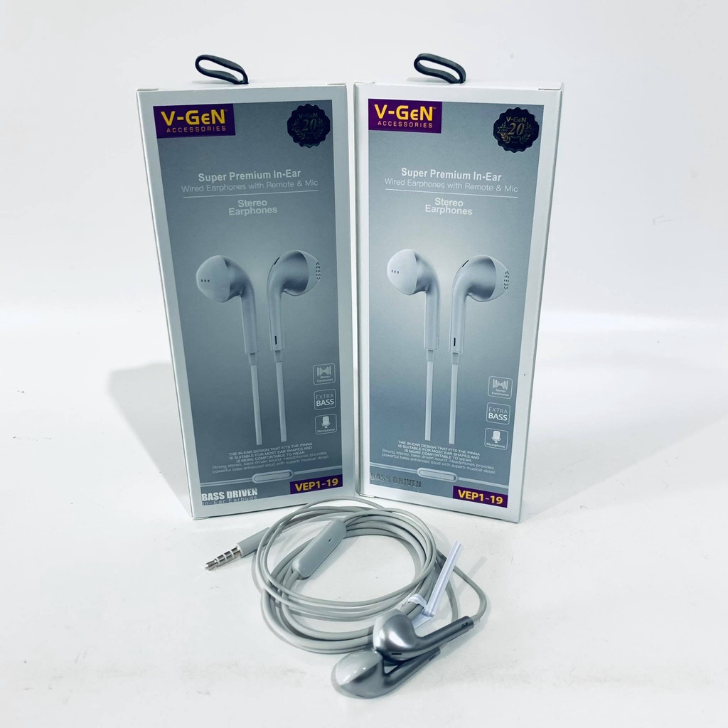 Handsfree V-GeN VEP1-19 Wired Earphone Headset Stereo Sound VGEN