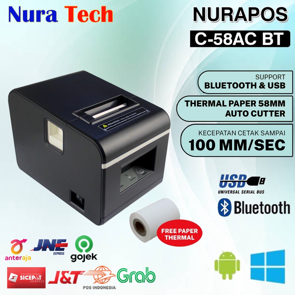 Jual Printer Kasir Thermal Mm Nurapos C Ac C Ac Usb Bluetooth