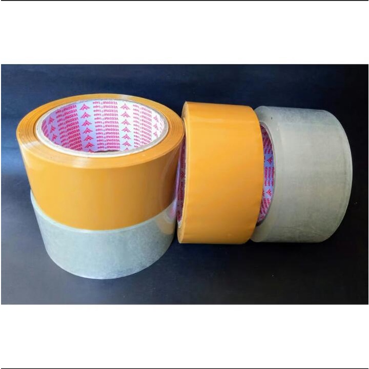 

SATUAN Lakban Isolasi Verona 45mm x 90Y 2inch bening & coklat (jamin Rekat)