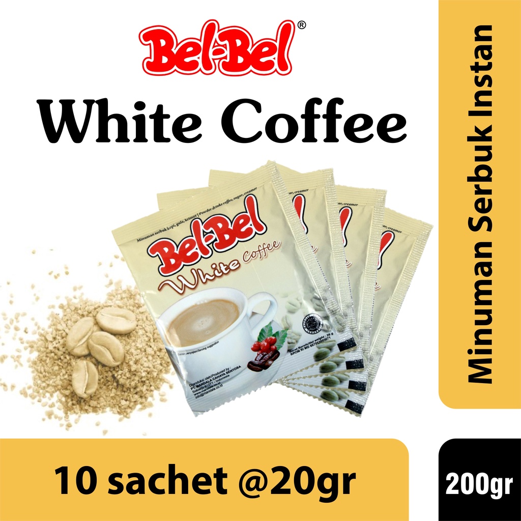 

Belbel White Coffe,Kopi Putih Praktis 10 Sachet