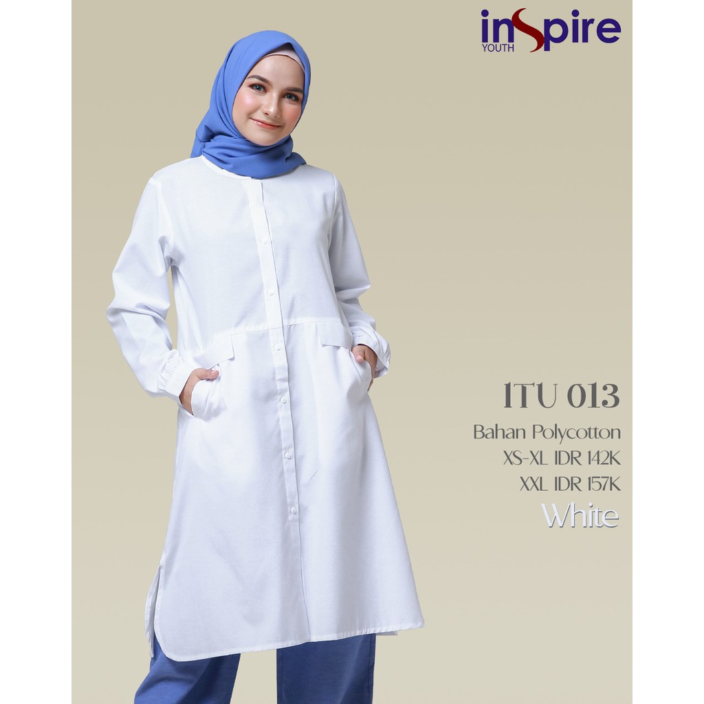 INSPIRE TUNIK ITU 13 BAHAN POLYCOTTON TUNIK MUSLIMAH TRENDY