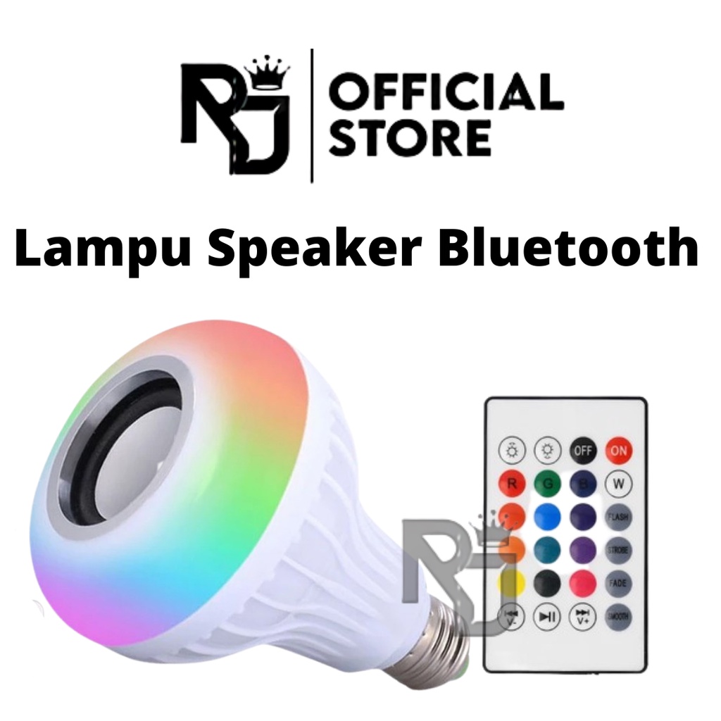 LAMPU LED MUSIK / BOHLAM SPEAKER MUSIK BLUETOOTH / LAMPU LED SPEAKER BLUETOOTH 2 IN 1