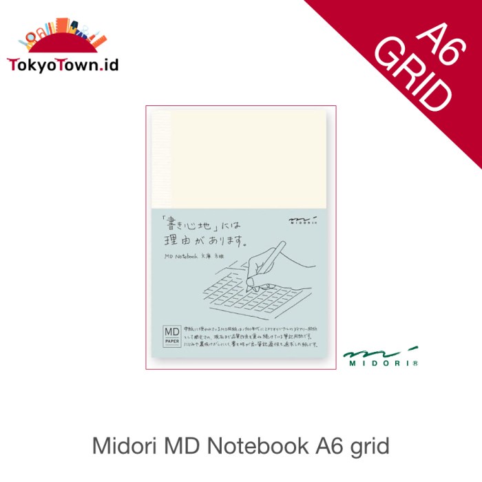 

Promo Bulan Ini Md Midori Notebook A6 Grid Bergaransi
