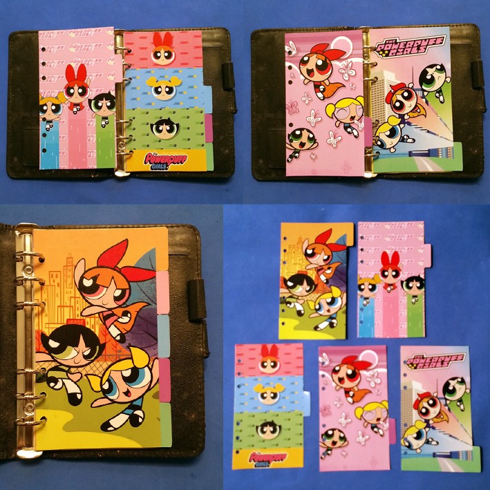 

Pembatas The Power Puff Girl Binder Organizer 6 Ring Ukuran A6 1 Set 5 lembar Glossy Murah