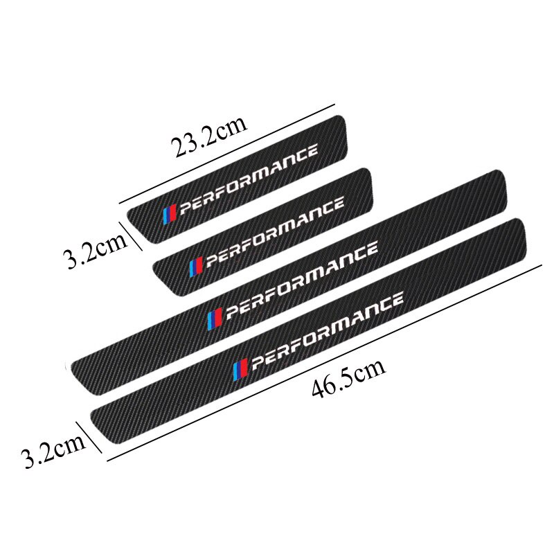 4pcs Stiker Sill Pintu Mobil Bahan Carbon Fiber Untuk Bmw E36 E46 E90 E60 E84 F30 F10 F48 F25 G20 G01 G05