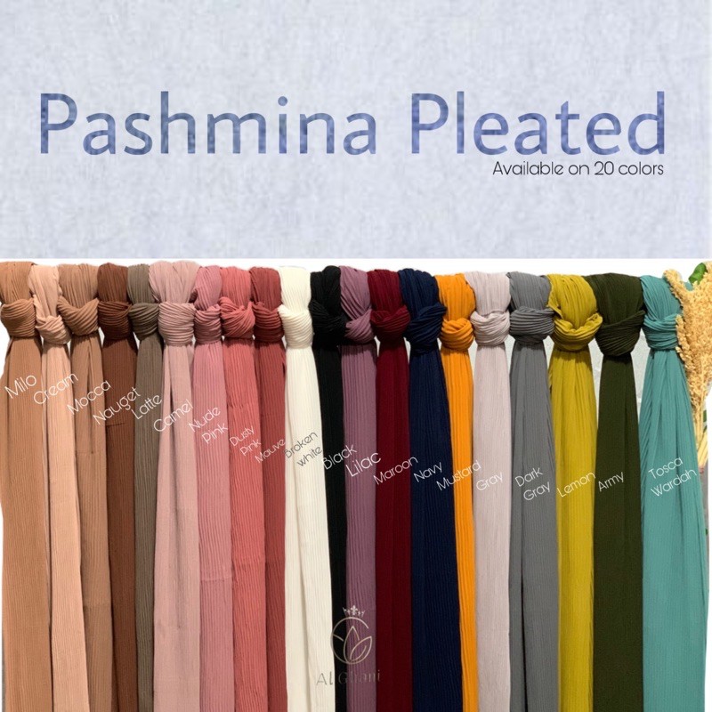 ALGHANI - PASHMINA BASIC SHAWL PLISKET