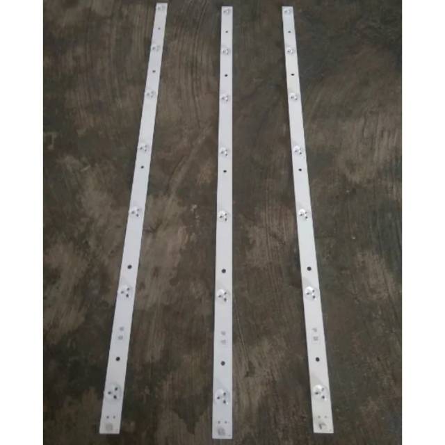 LAMPU LED ORIGINAL BACKLIGHT TV POLYTRON 32 INCH 3 V 7KANCING LED MATA  62CM
