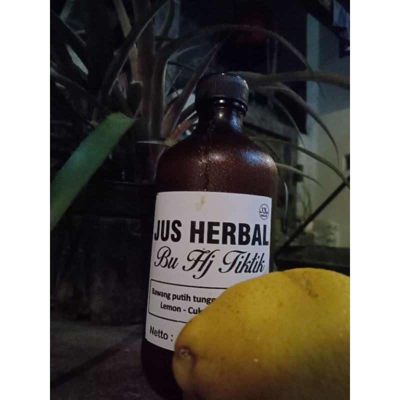 

jus herbal bawang putih tunggal jahe merah lemon cuka apel madu