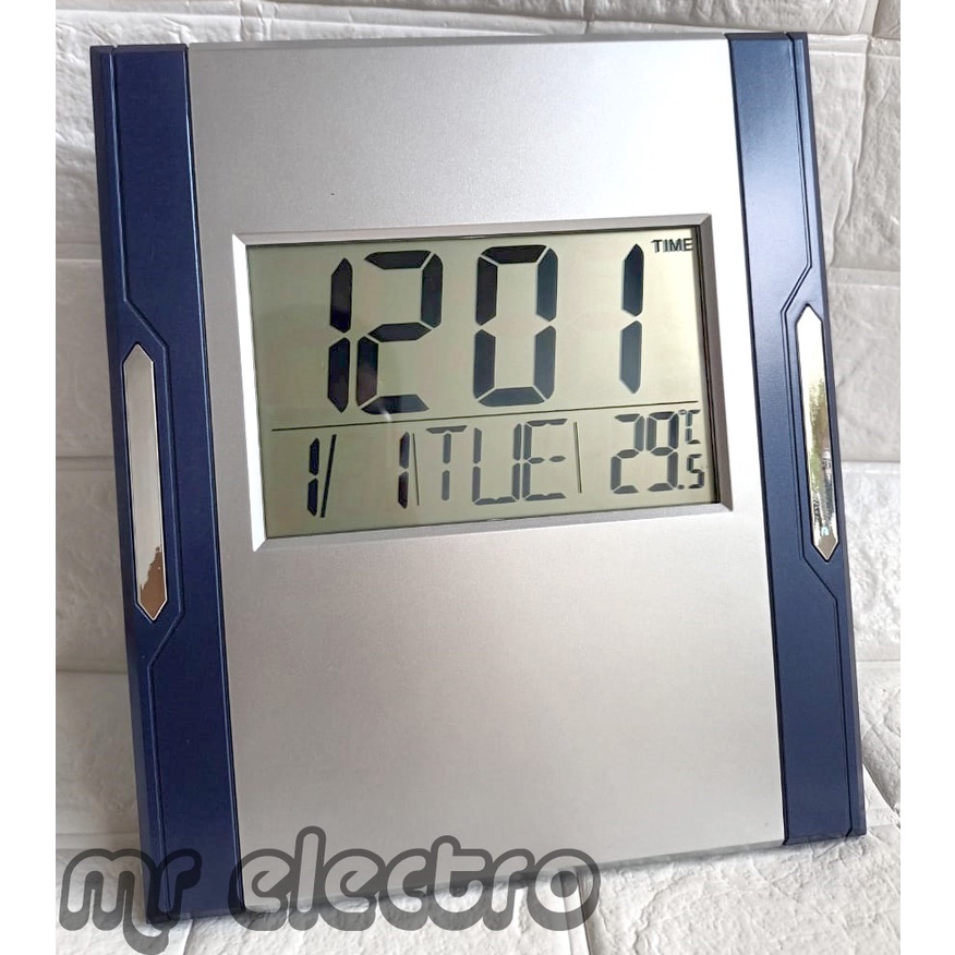 JAM DINDING DIGITAL 3886 - JAM DINDING DIGITAL FITUR LENGKAP - ALARM - KALENDER - LAYAR BESAR - BEST