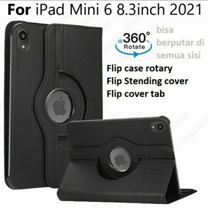 ROTARY STANDING Case iPad Mini 6 2021 8.3 Inchi 6th Gen Flip Cover Putar 360 Mini Generasi 6