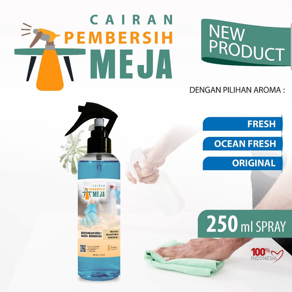 Cairan Pembersih Meja Antiseptic Aroma Wangi Segar Anti Amis 250 ML Spray