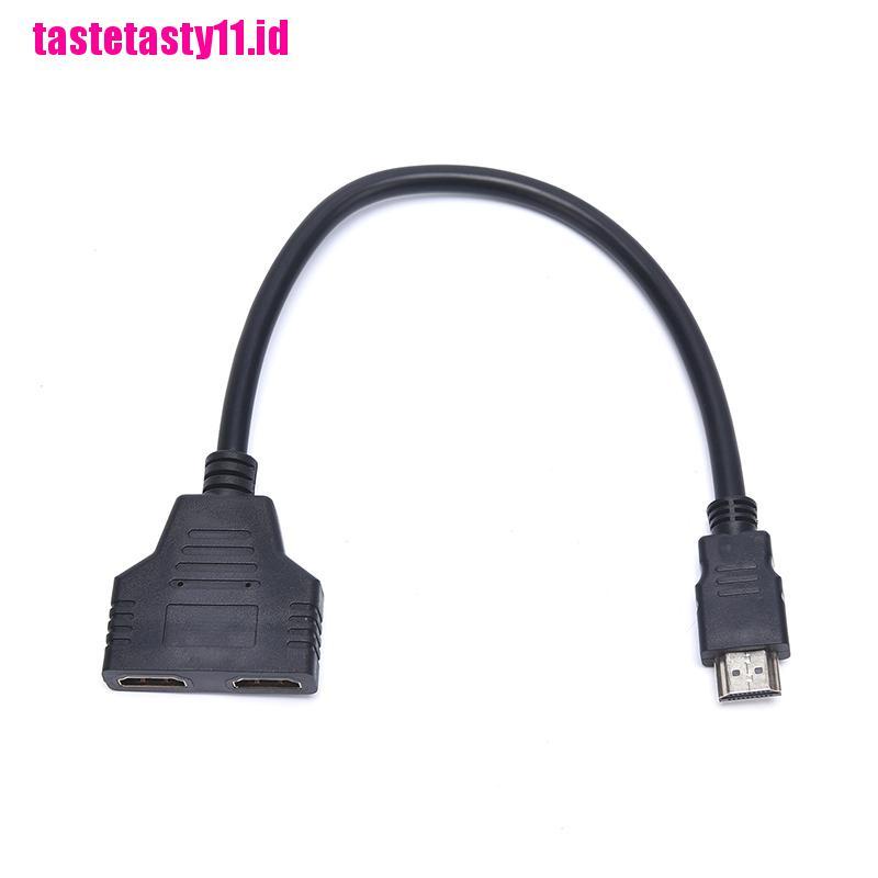 Kabel Adapter Splitter HDMI Male Ke Dual HDMI Female 1 Ke 2 Arah