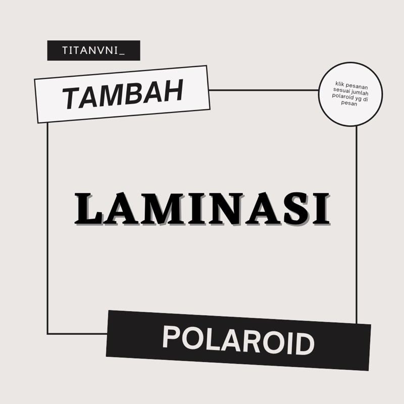 

TAMBAHAN LAMINASI KHUSUS