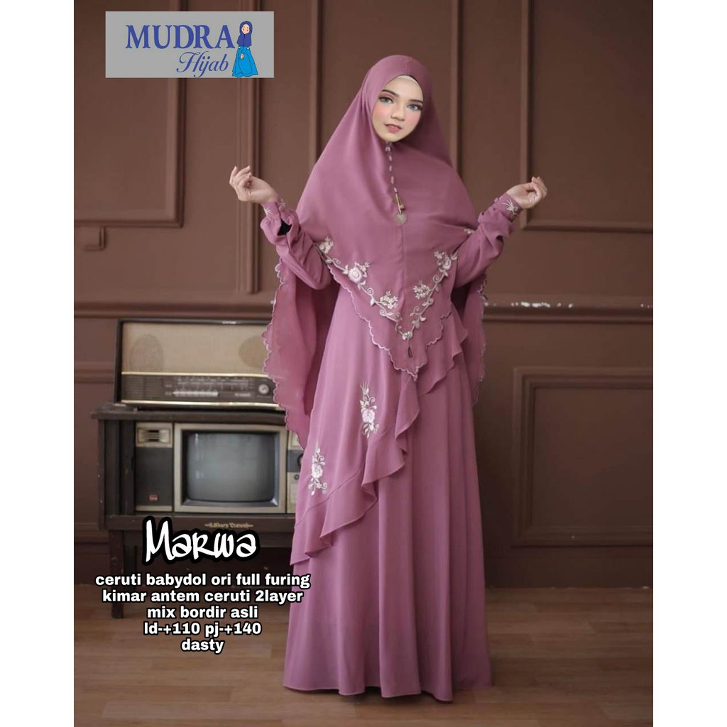 [KEJORA] Gamis Marwa Set Khimar by Mudra Hijab