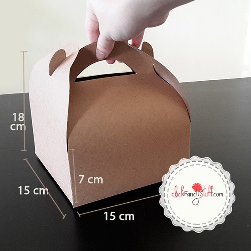 

PROMO Kraft Gable box dus snack paper bag