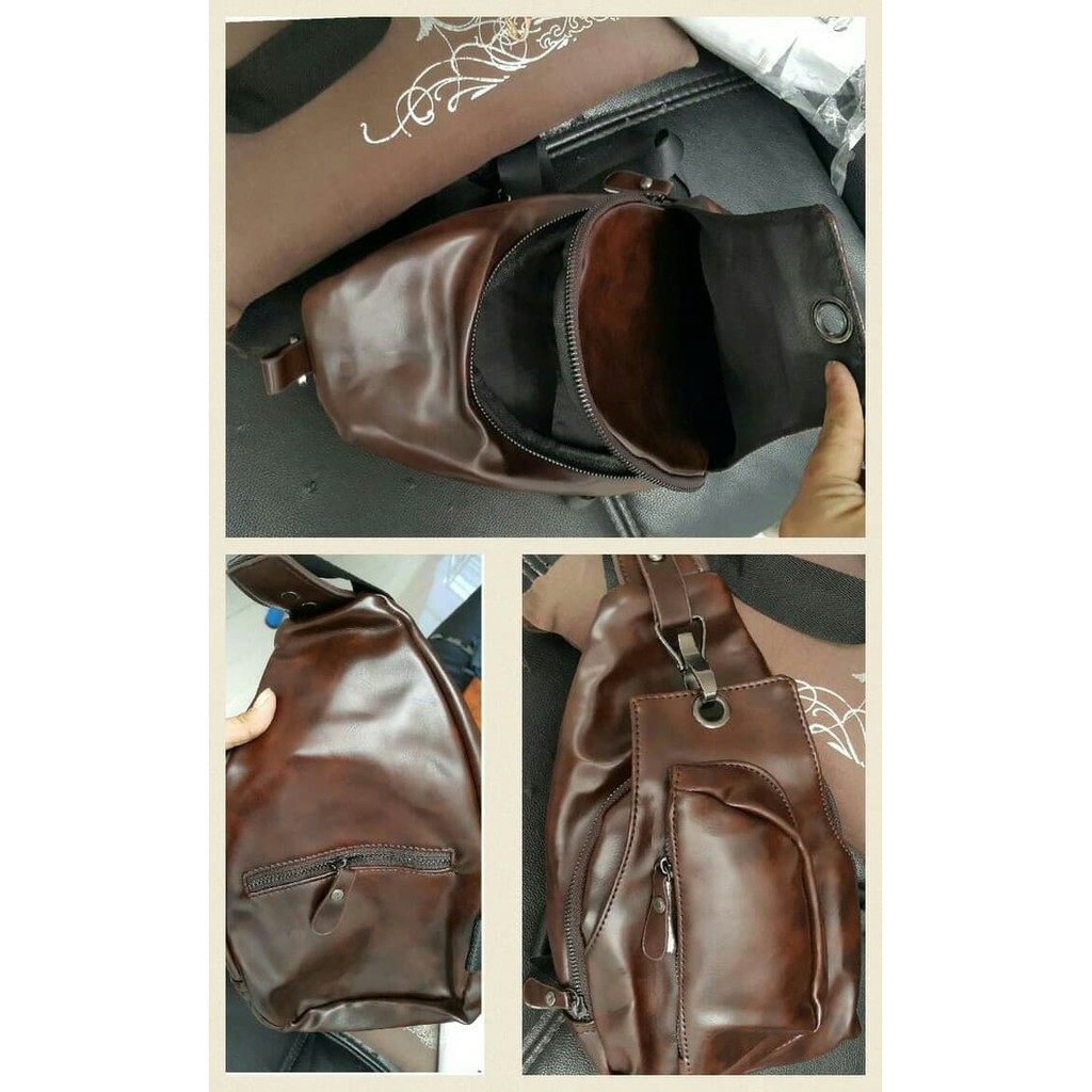 (T) TERMURAH tas selempang pria import tas kulit pria tas selempang gadget