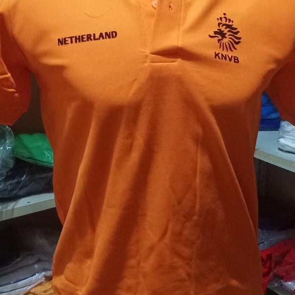 BAJU KAOS TIMNAS BELANDA KNVB BIGSIZE POLO SHIRT T SHIRT TSHIRT