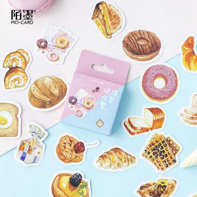 

SHISHIMI stiker MORNING BREAKFAST untuk dekorasi jurnal bujo diary scrapbook bullet journal album A0141SB