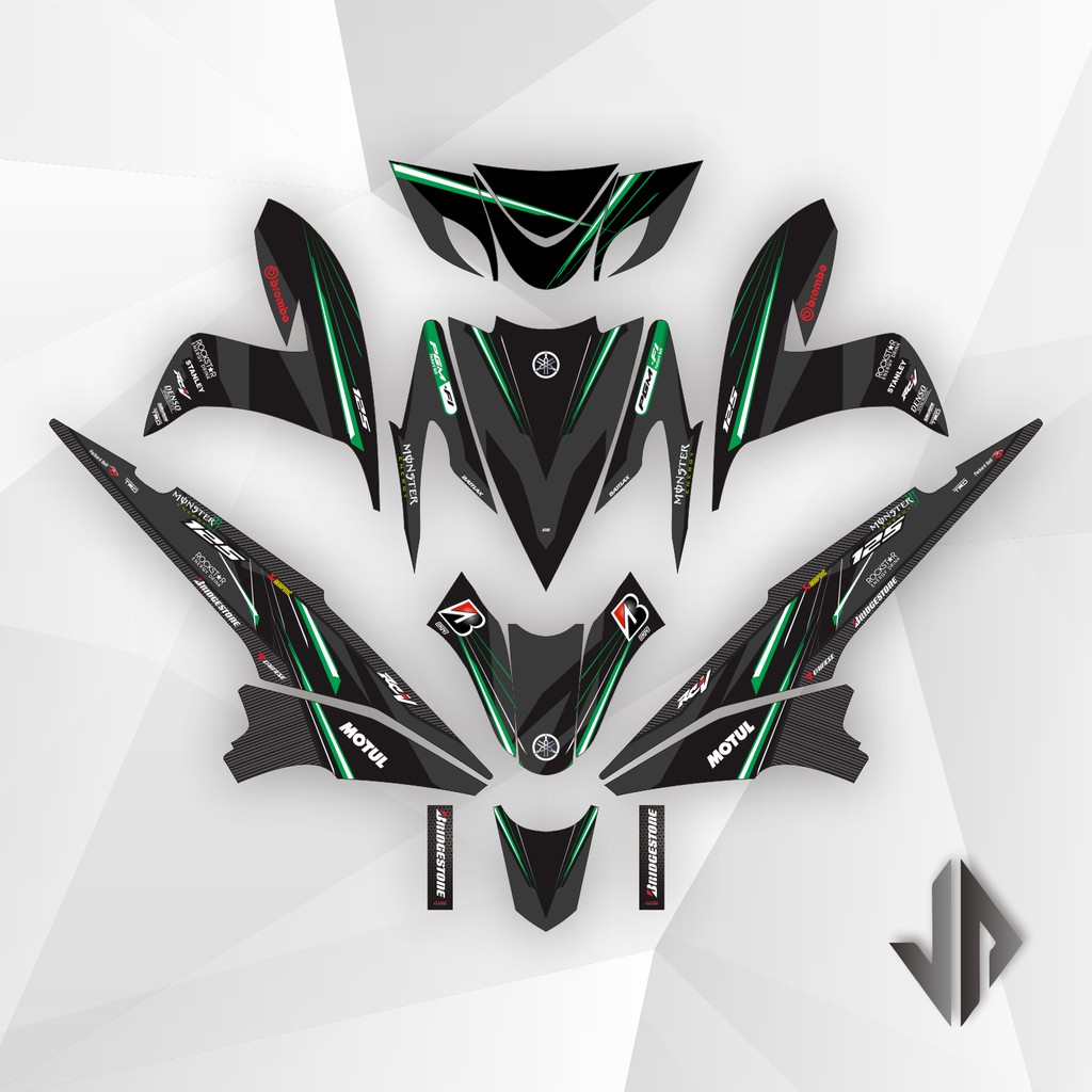 Decal Sticker / Stiker Xeon 125 Karbu 6