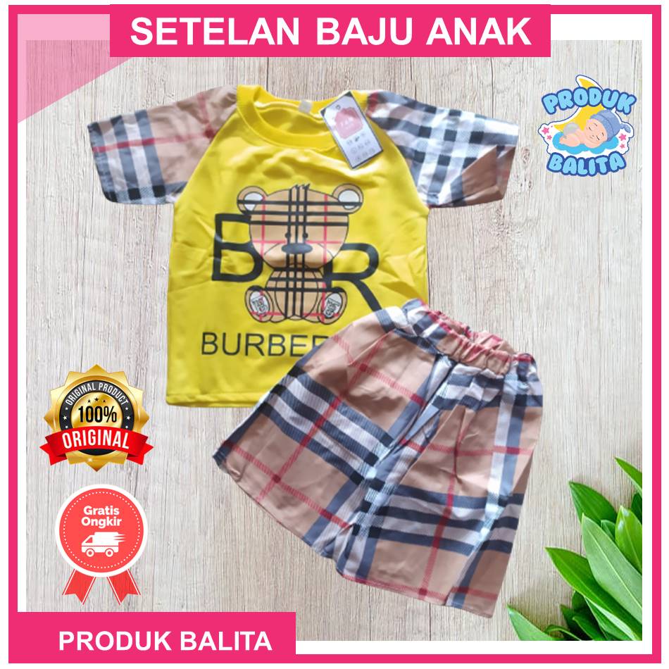 Setelan Rok Anak Perempuan Usia 1-5 Tahun Terbaru Set Baju Kaos Anak Cewek