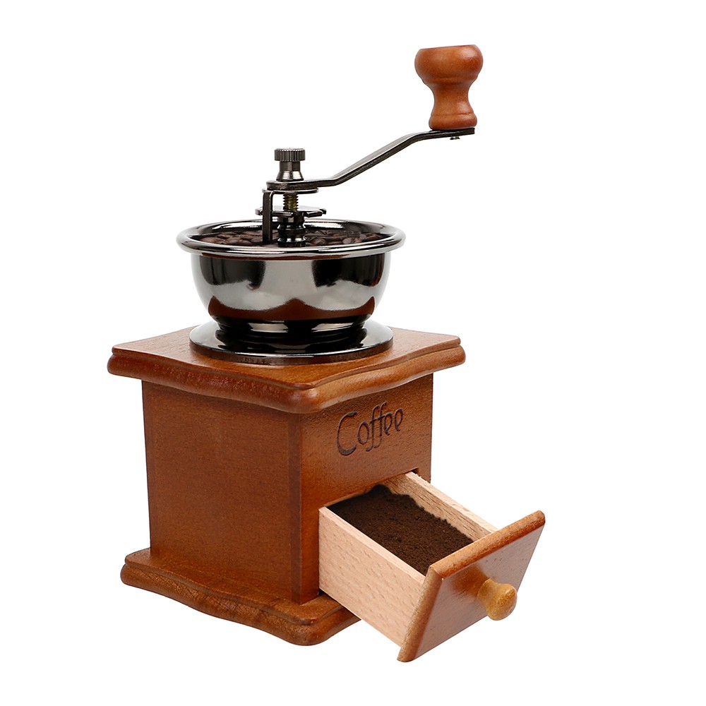 BISA COD Alat Penggiling Kopi Alat Grinder Kopi Manual Coffee Grinder Model Kayu