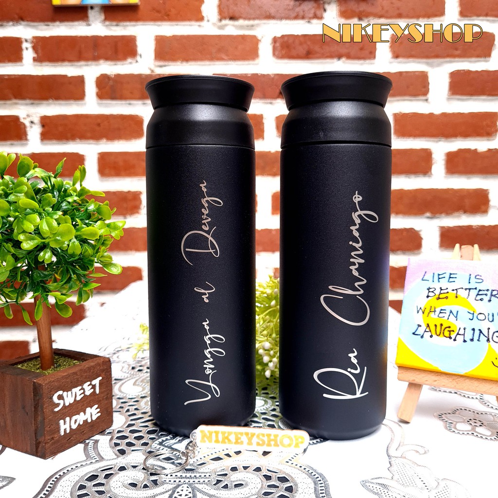 Botol Tumbler Custom, Grafir Nama