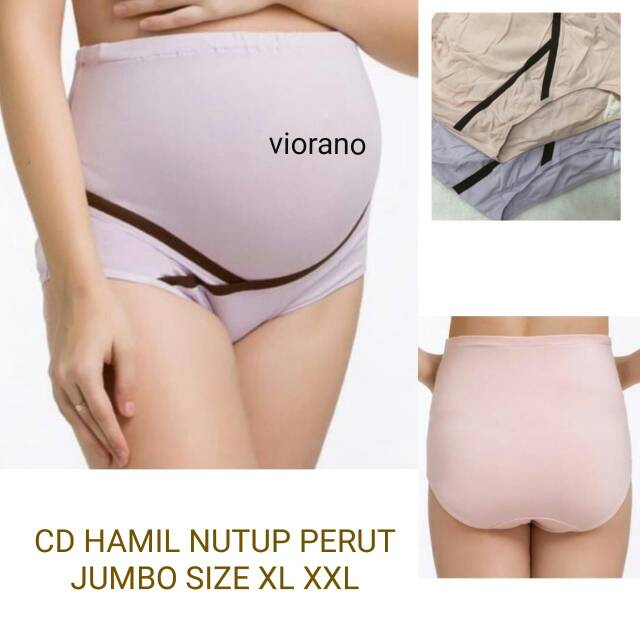 Celana Dalam Hamil T20094 Import Premium Nutup Perut Dengan Penyangga Perut / Cd Hamil Jumbo Size