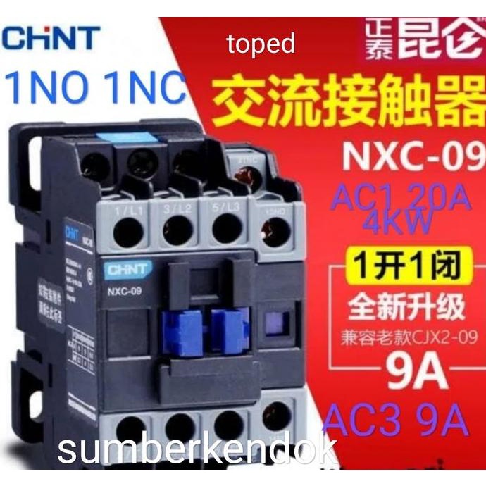 Nxc-09 20A 3P 4Kw Magnetik Kontaktor Chint Contaktor Bukan Schneider