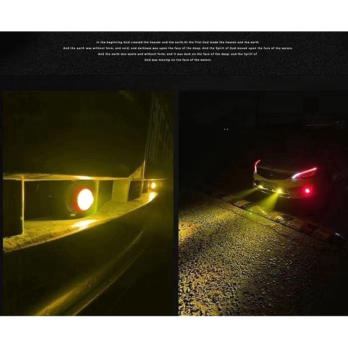 Lampu Sorot Laser Led Dua Warna Hi/Lo Untuk Sepeda Motor Dan Skuter