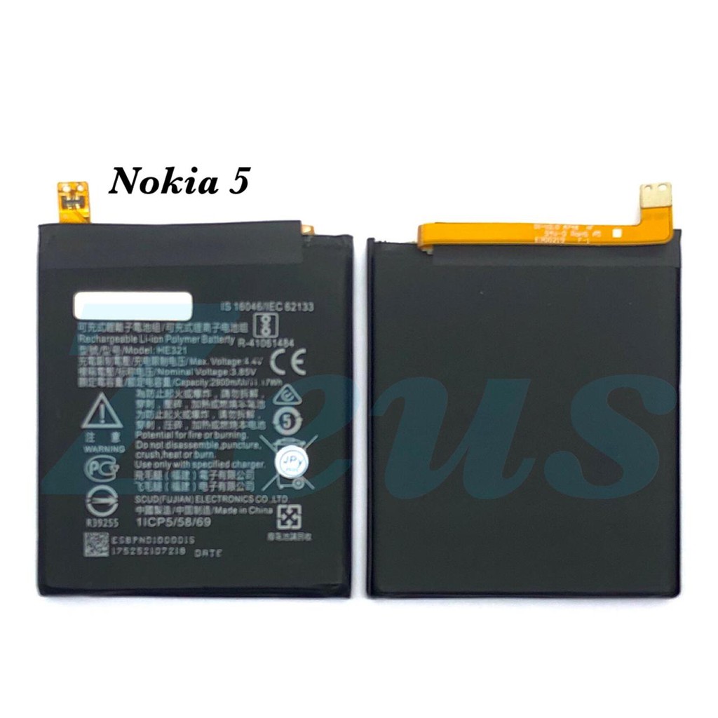 BATERAI - BATTERY - BATRE NOKIA 5 HE321 - TA1044 - TA1053 - TA1024 - TA1027