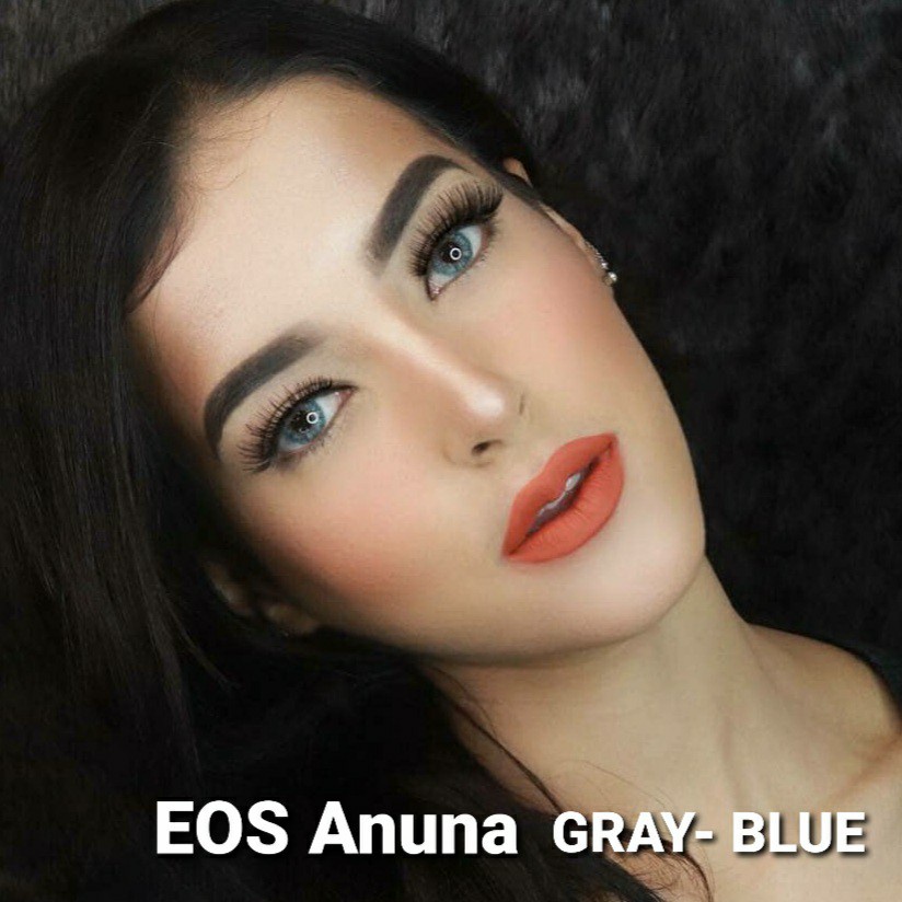 Softlens ANUNA BROWN, GREY, GREY BLUE by EOS NORMAL s.d MINUS -8.00 Softlens Korea