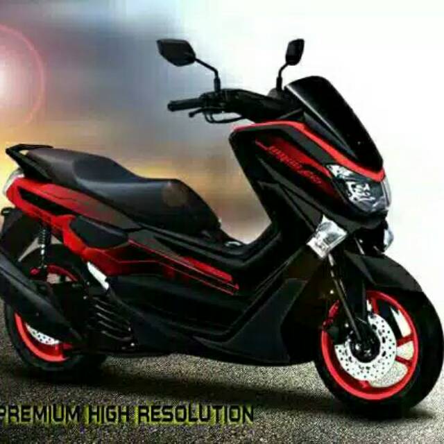DECAL NMAX 155 FULLBODY MERAH HITAM