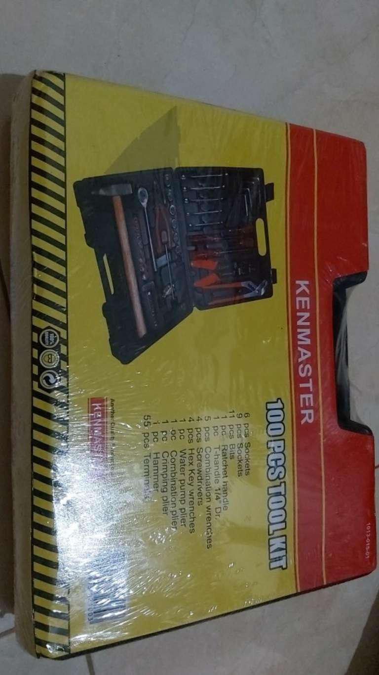 Kunci Shock Set Lengkap Toolkit Set Kenmaster N2 100 Pcs Murah Alat Perkakas Tukang Lengkap (ori)