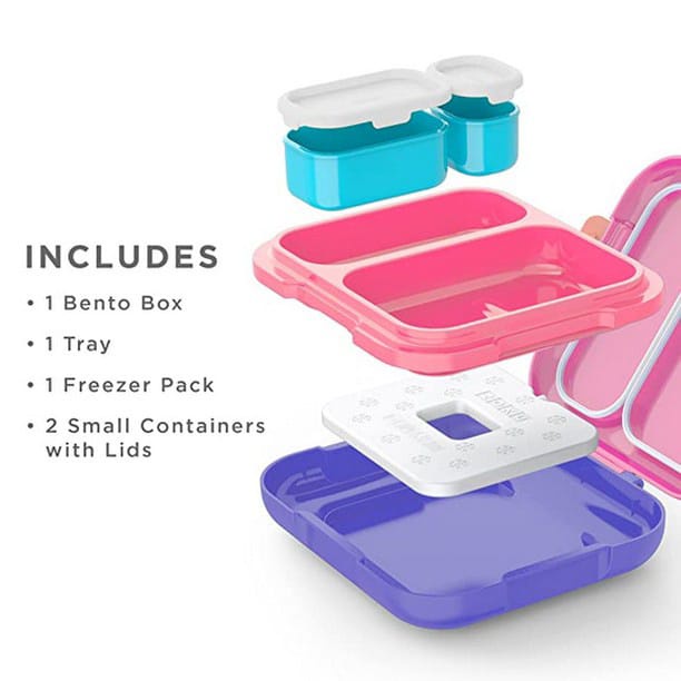 READY STOCK - ZOKU NEAT BENTO LARGE (INCLUDE ICE PACK) &amp; NEAT BENTO JUNIOR / TEMPAT MAKAN ANAK/ TEMPAT MAKAN BEKAL SEKOLAH / LUNCH BOX / ZOKU LUNCH BOX / BENTO BOX / BBOX LUNCH BOX / YUMBOX /OMIEBOX