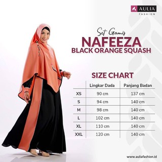 Nafeeza Black Orange Squash AULIA