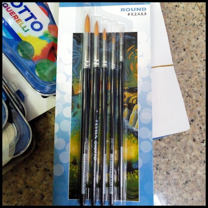 

Art Brush Round /Kuas Lukis /Set Lyra